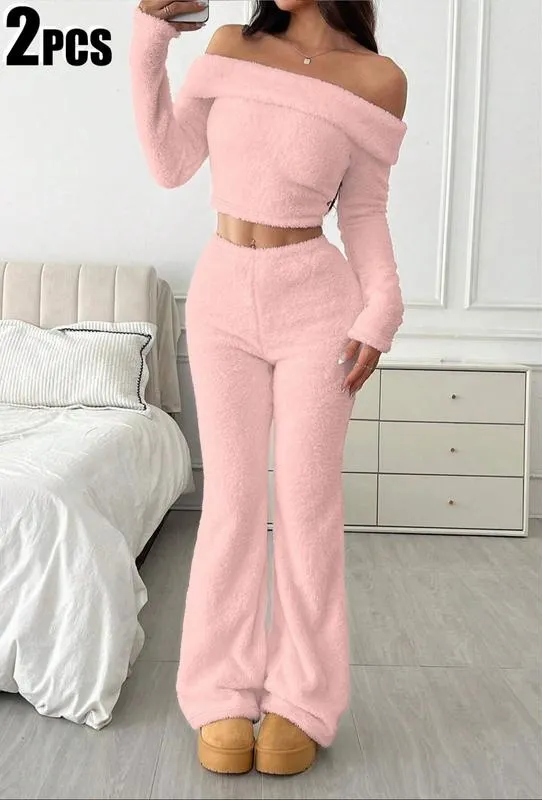 🔥Autumn and winter women's soft plush suit