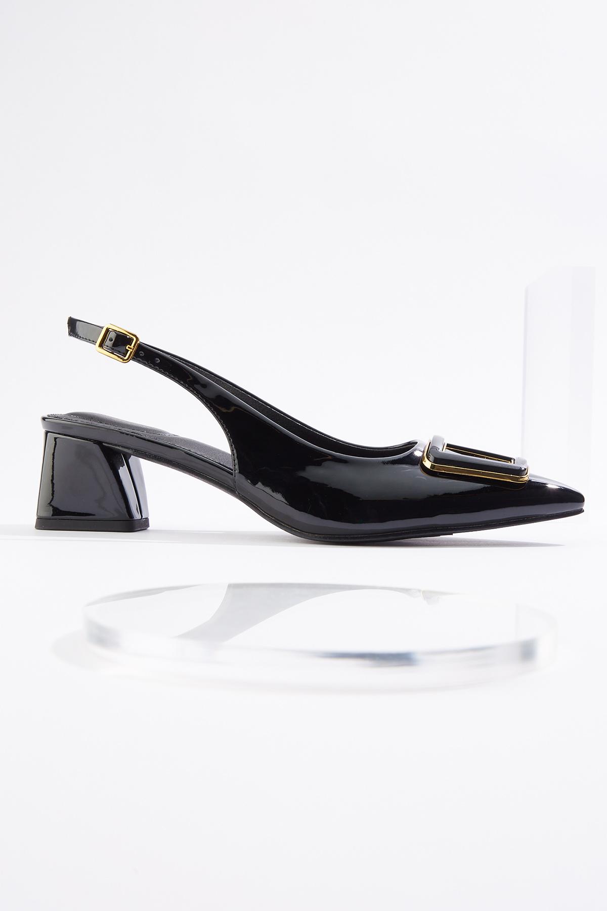 Patent Slingback Pumps
