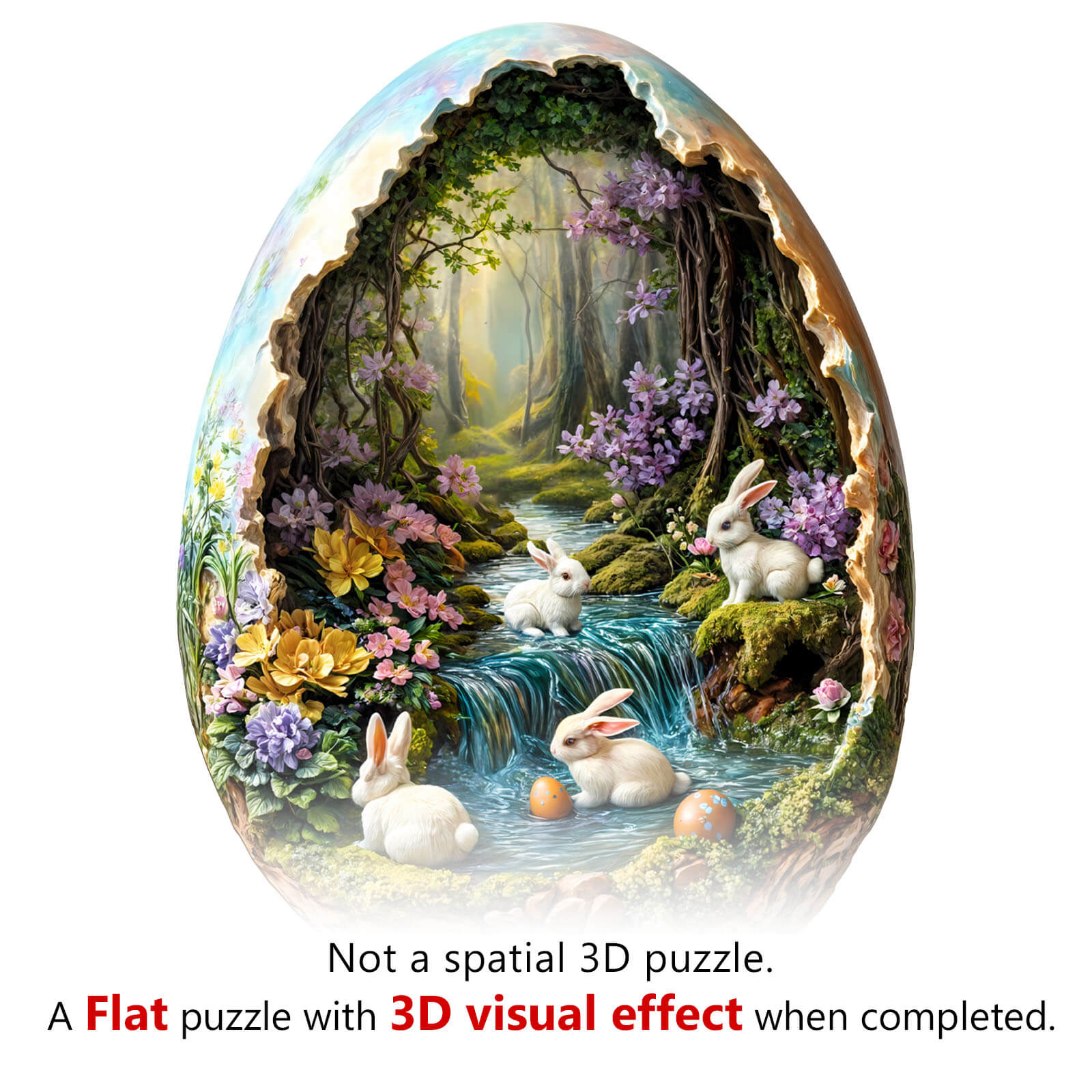Wonderland Easter-3 Wooden Jigsaw Puzzle