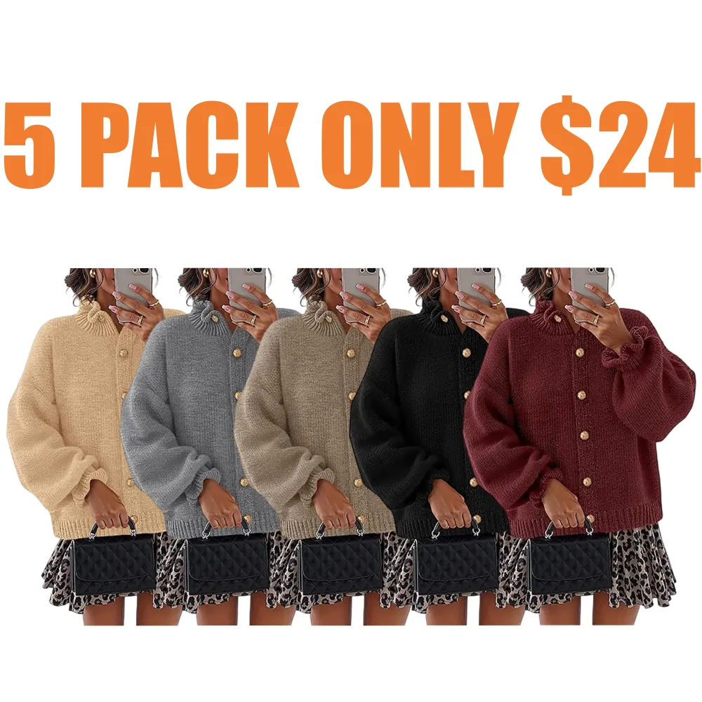 Women's Fall 2025 Chunky Cardigan Sweaters