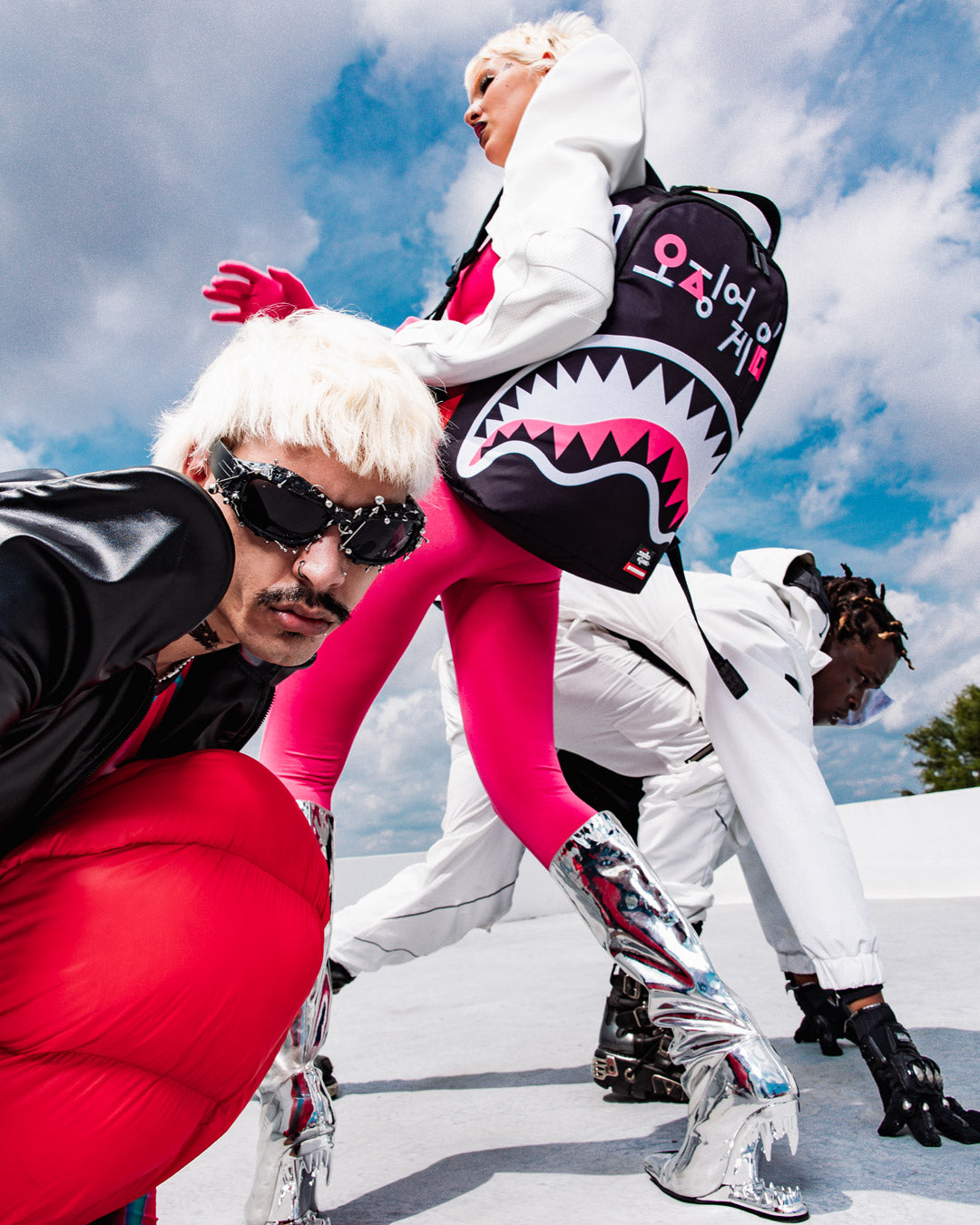 SQUID GAME COLLAB LOGO LOCKUP BACKPACK