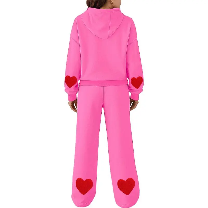 Women’s 2-Piece Lounge Set – Hoodie & Wide Leg Sweatpants