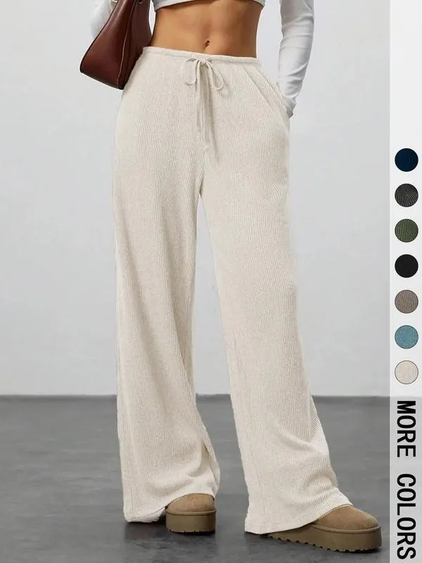 High Waist Comfortable Wide Leg Casual Pants