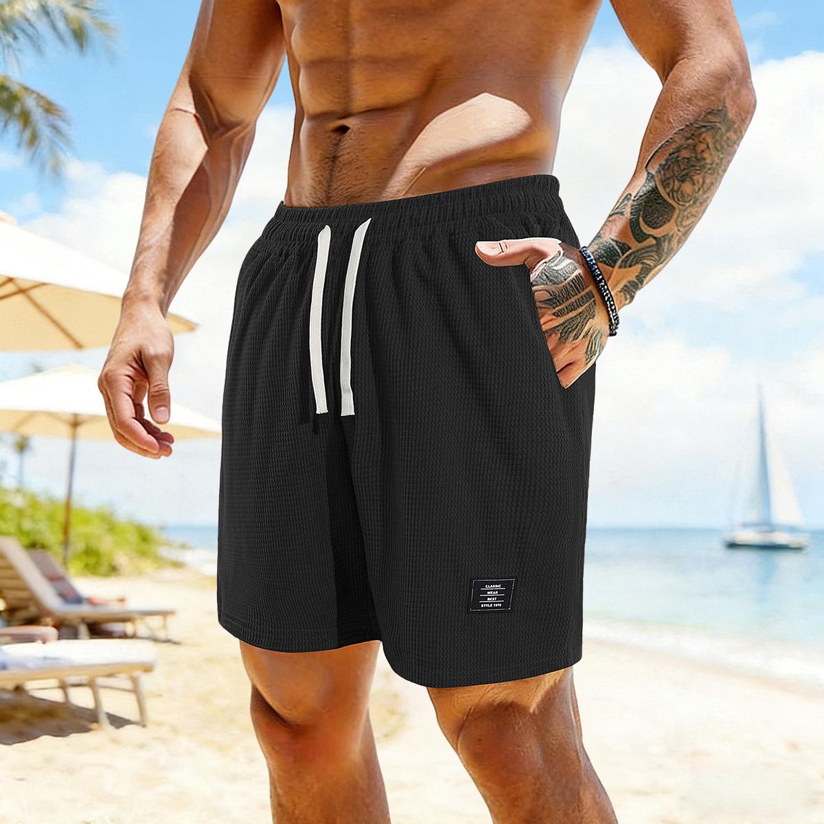 🩳 Men’s Casual Corduroy Drawstring Shorts – Relaxed Everyday Fit