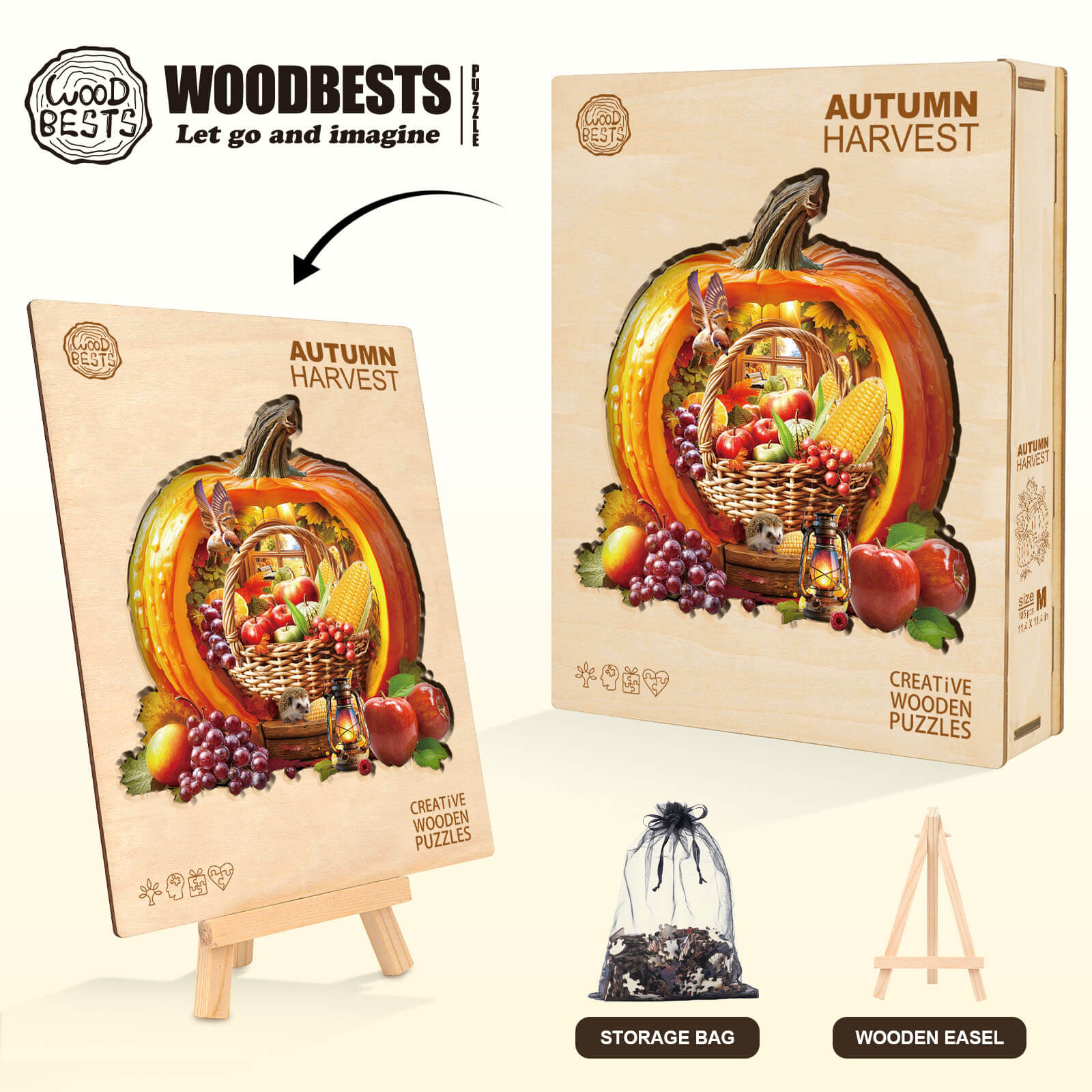autumn harvest Wooden Jigsaw Puzzle