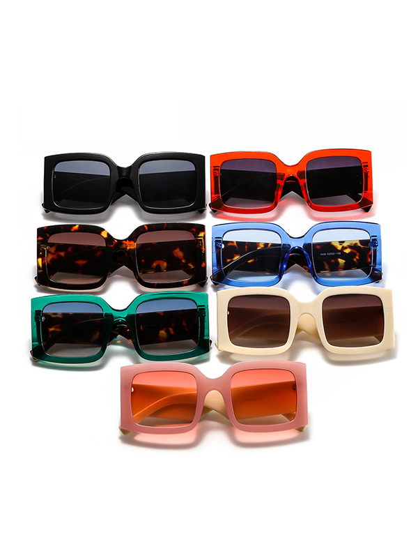 Geometric Sun-Protection Sunglasses Accessories