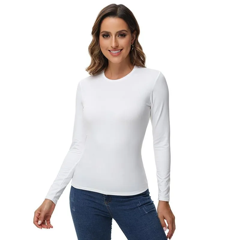 Women's Thermal Long Sleeve Top - Lightweight Warm Base Layer for Casual
