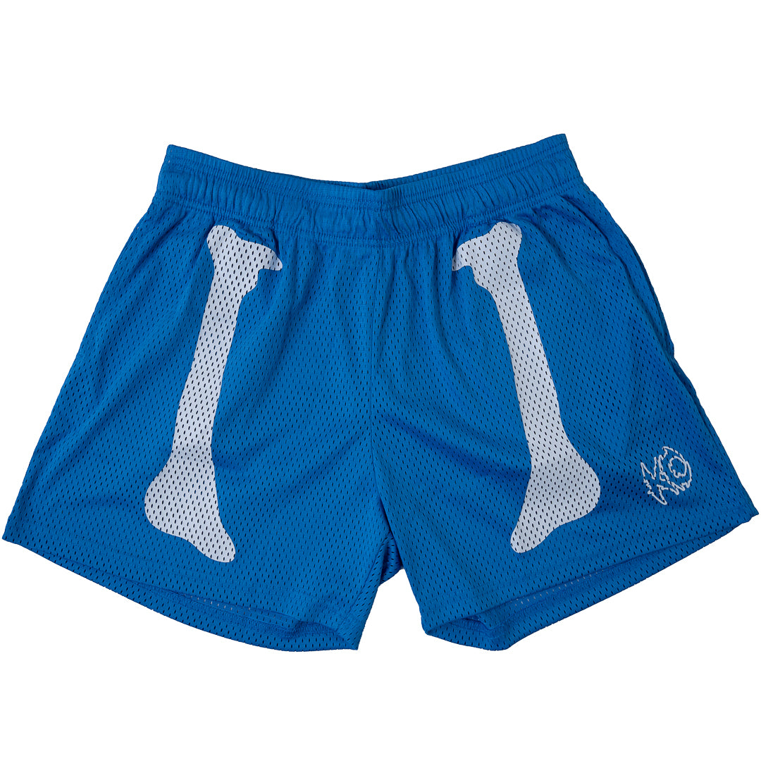 VENTED MESH SHORTS BONE DRY - BLUE / WHITE