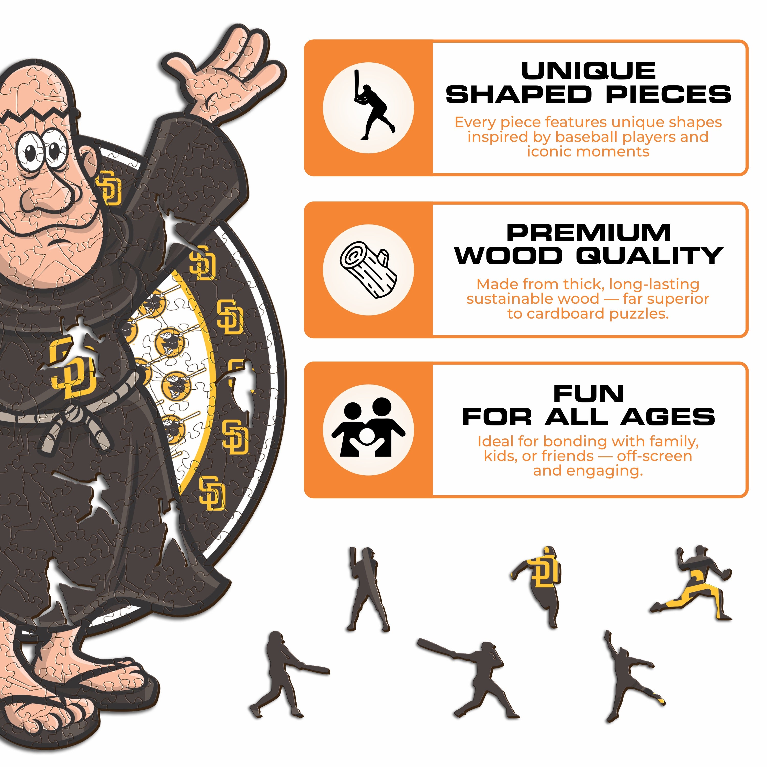 San Diego Padres™ Mascot - Wooden Puzzle