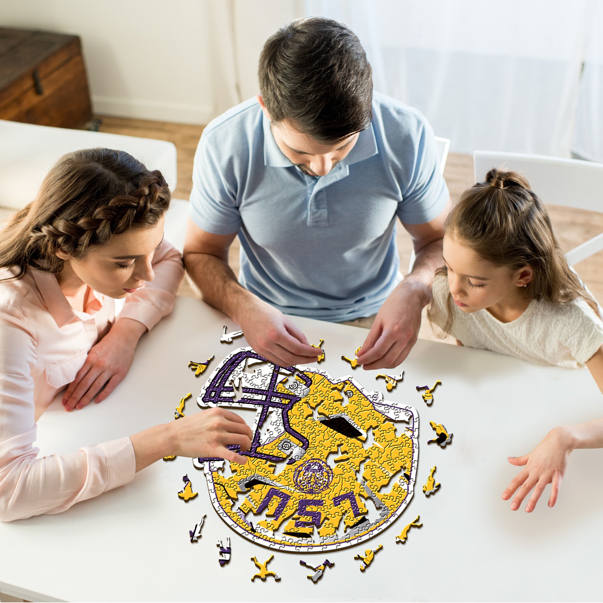 Louisiana State University Helmet - Wooden Puzzle
