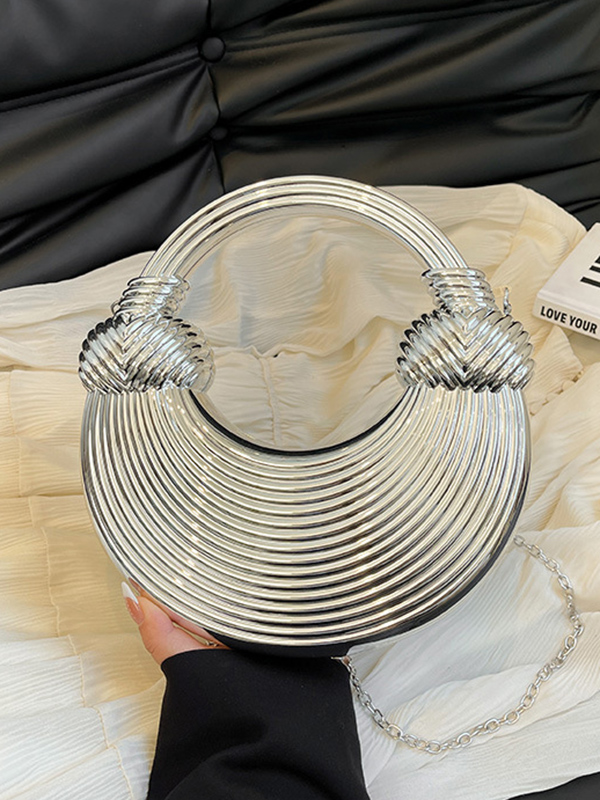 Chains Geometric Shiny Bags