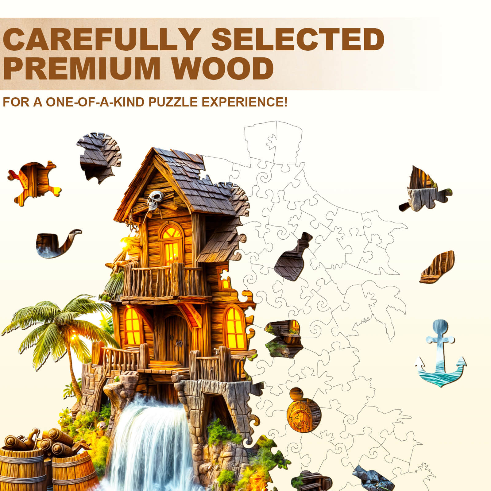 Pirate cabin-1 Wooden Jigsaw Puzzle