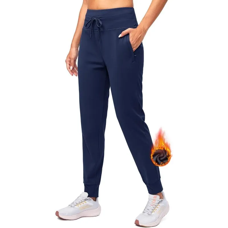 Women's Highwaist Fleece Lined Warm Water Resistant Joggers