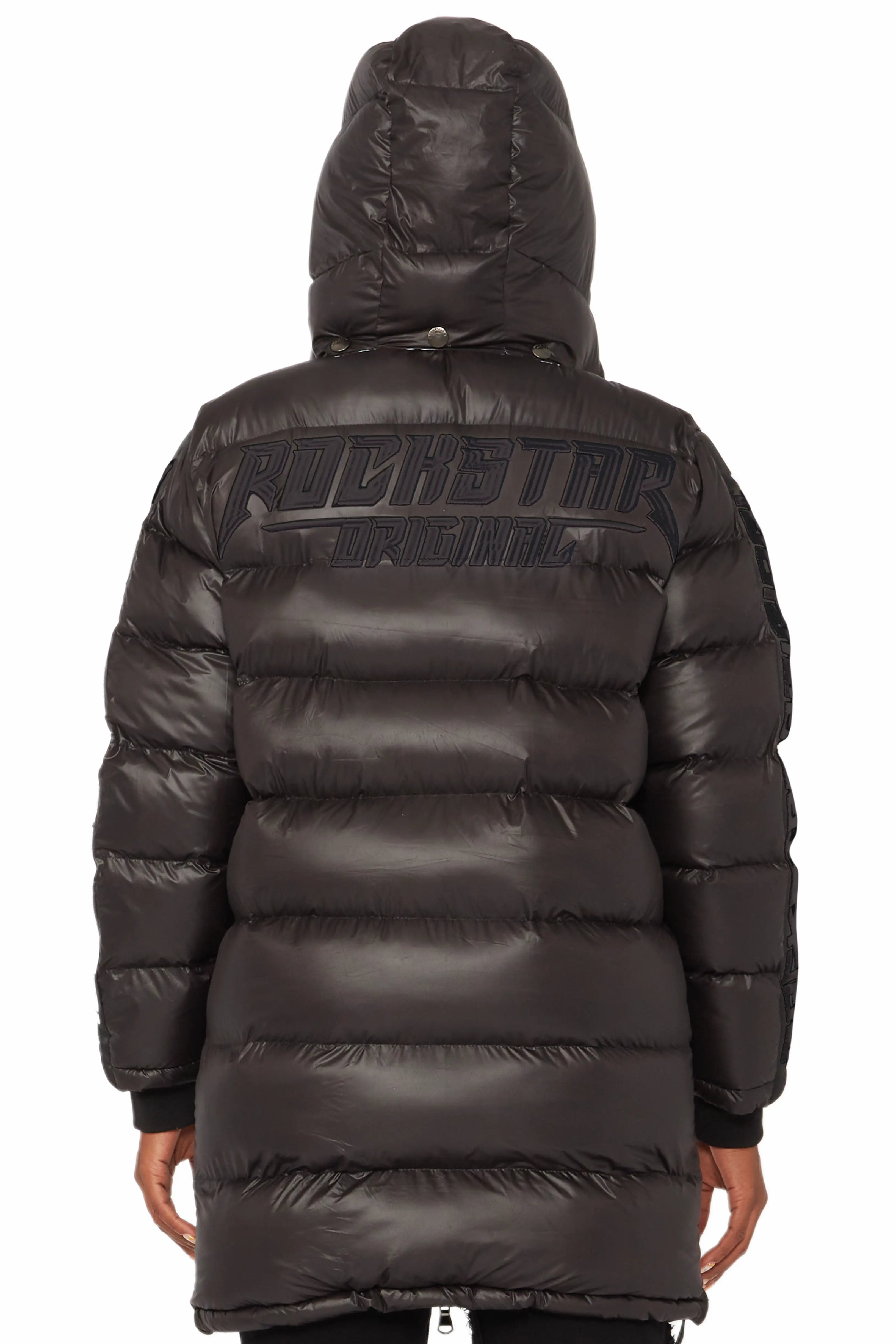 Nikita Black/Black Long Puffer Jacket