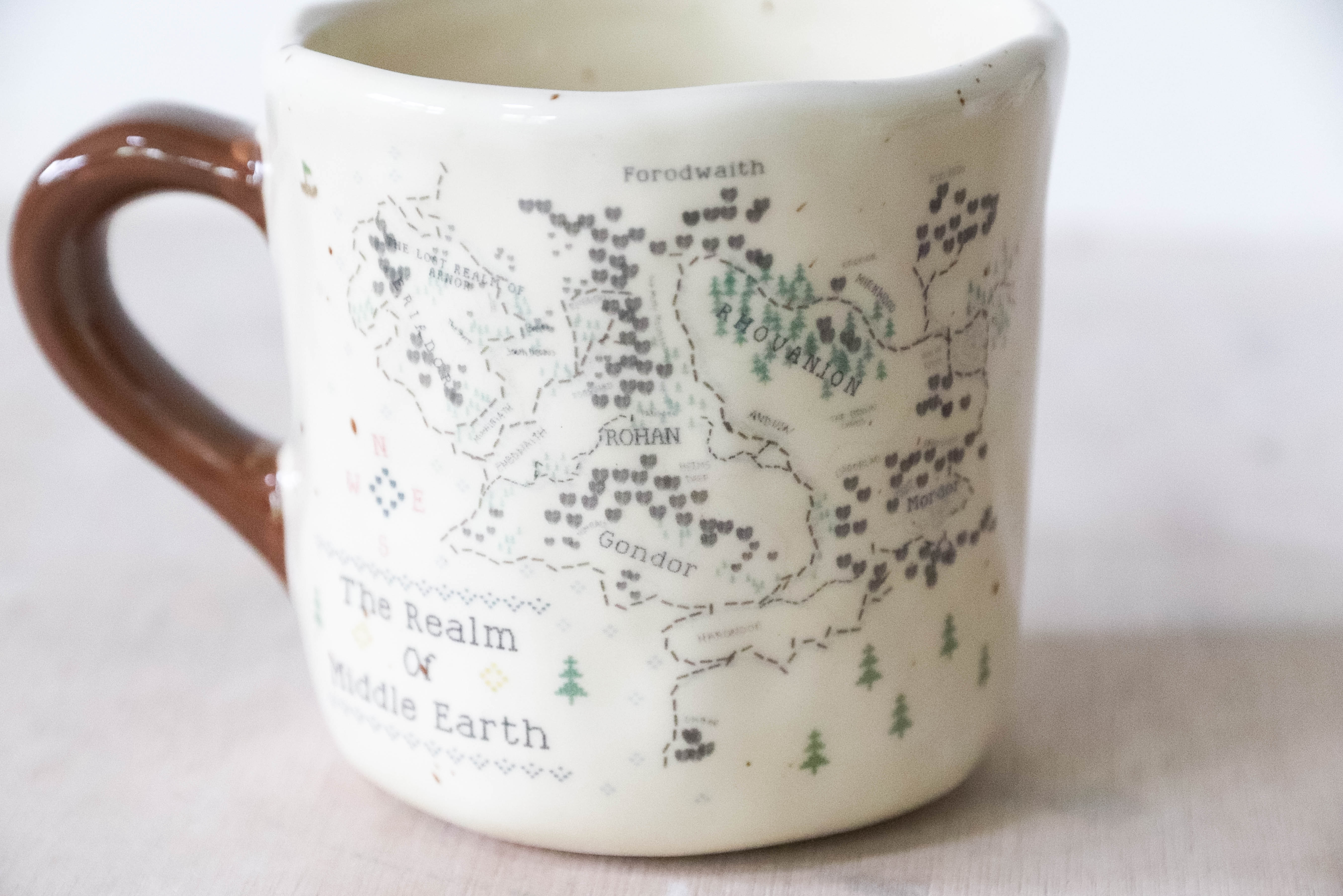 Embroidered Map Small Mug