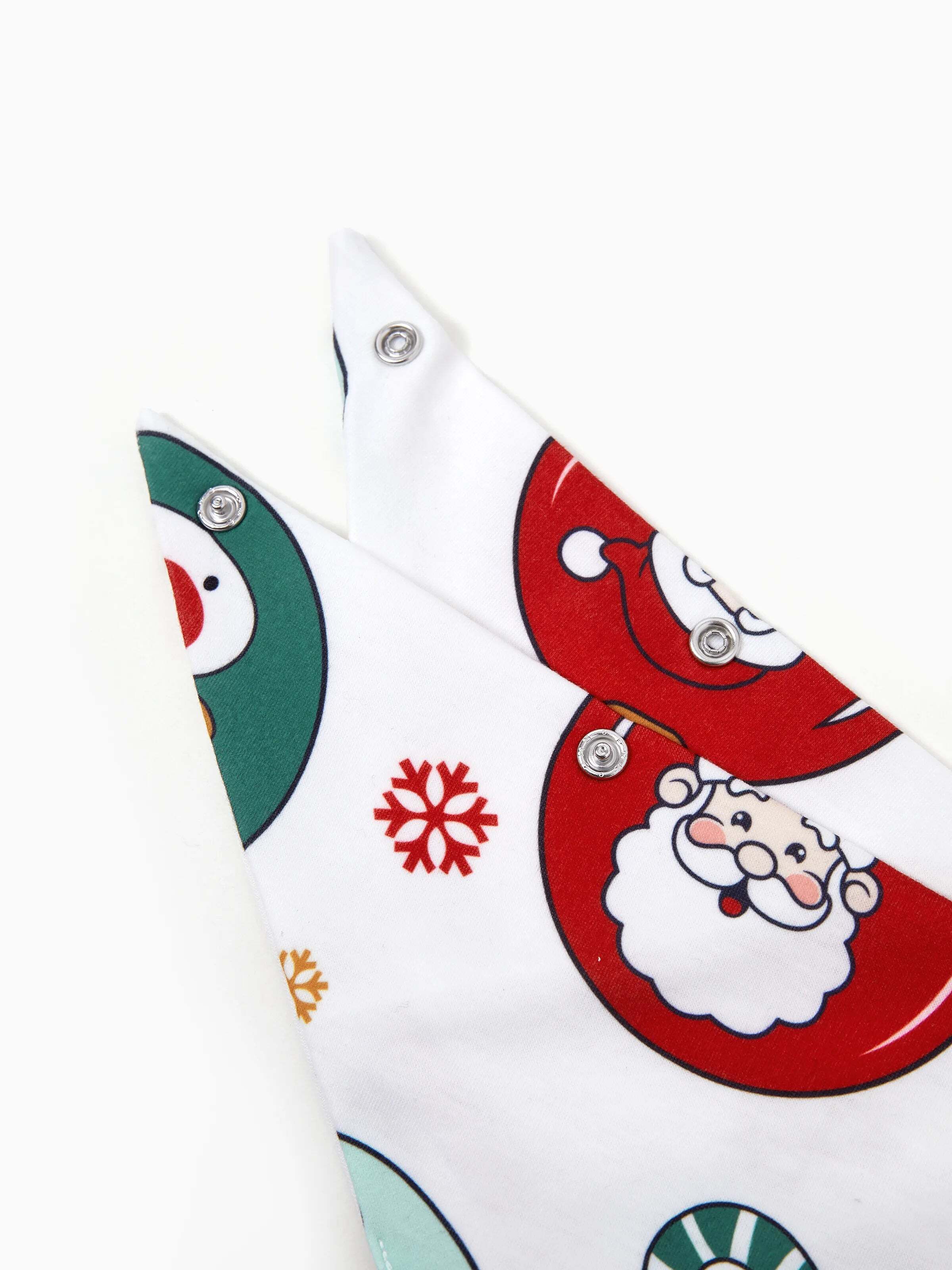 Christmas Matching Family Pajamas Set Reindeer and Santa Claus PJS with Christmas Socks Green