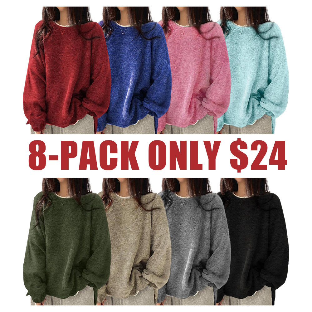 Cozy Split Hem Knit Sweater