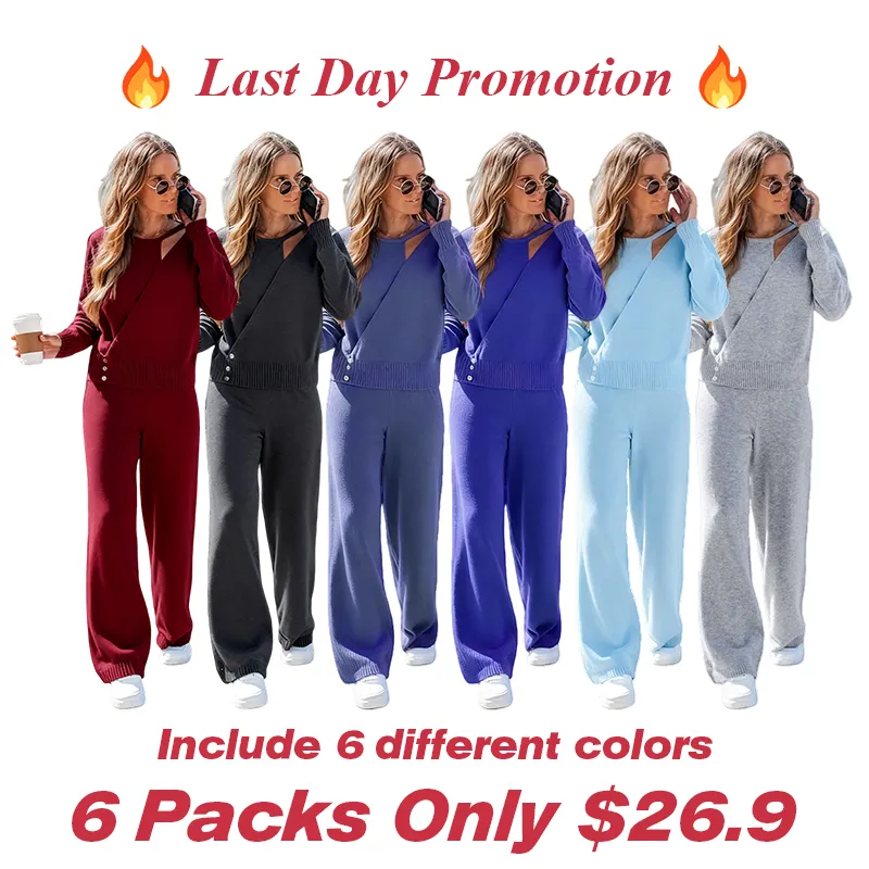 Women's Fashion Sweater and Trousers Two-Piece Set