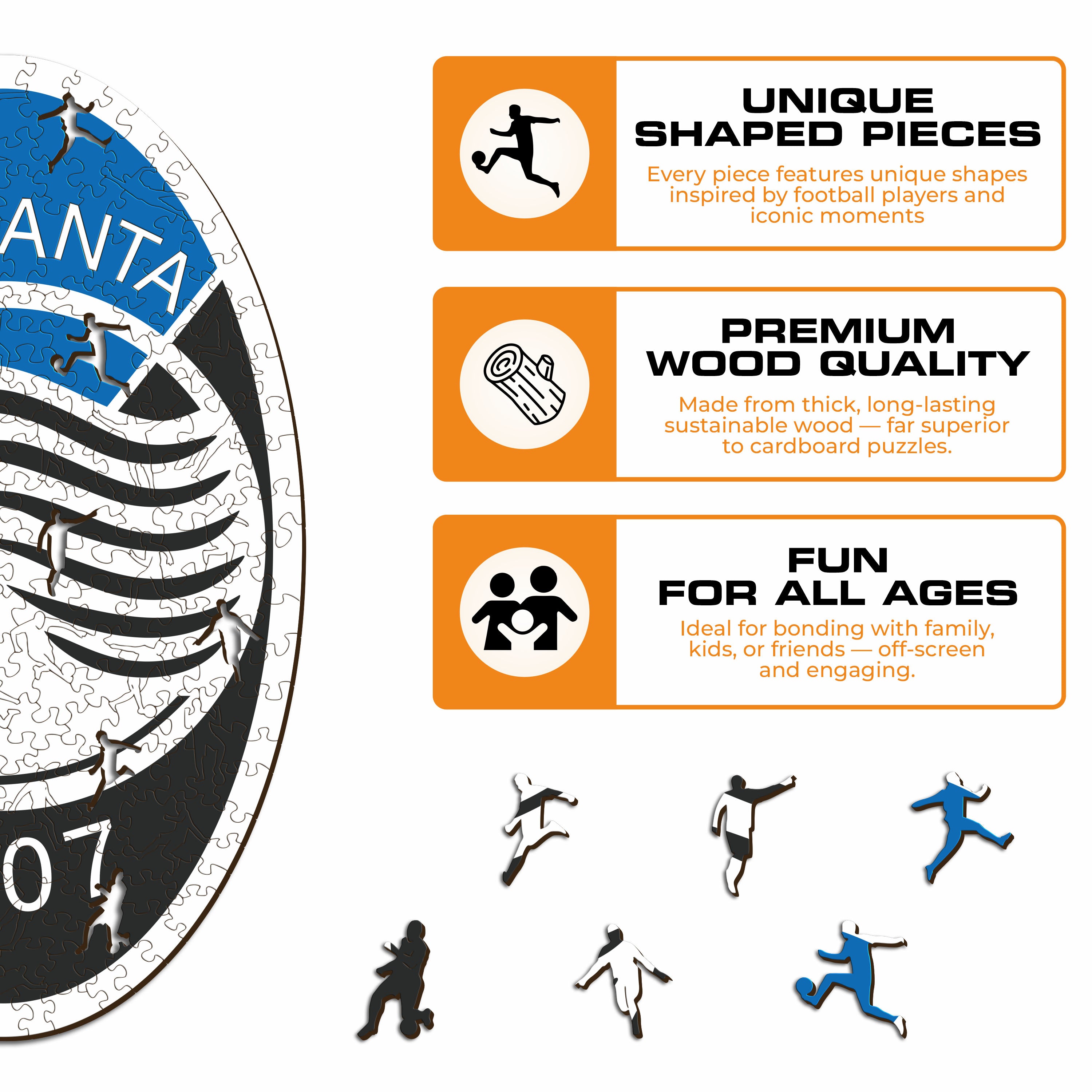 Atalanta BC® Logo - Wooden Puzzle