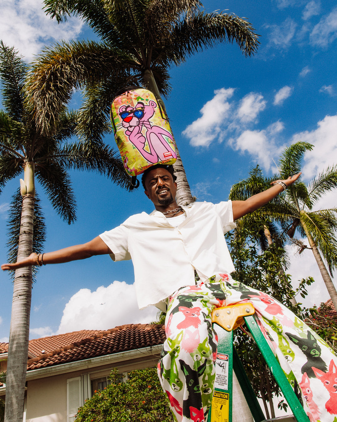PINK PANTHER DIAMOND SHADES BACKPACK