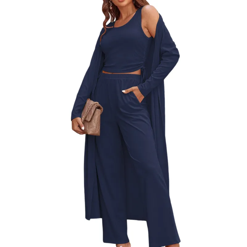 Women's Lightweight Sleepwear 3-Piece Set Sportswear