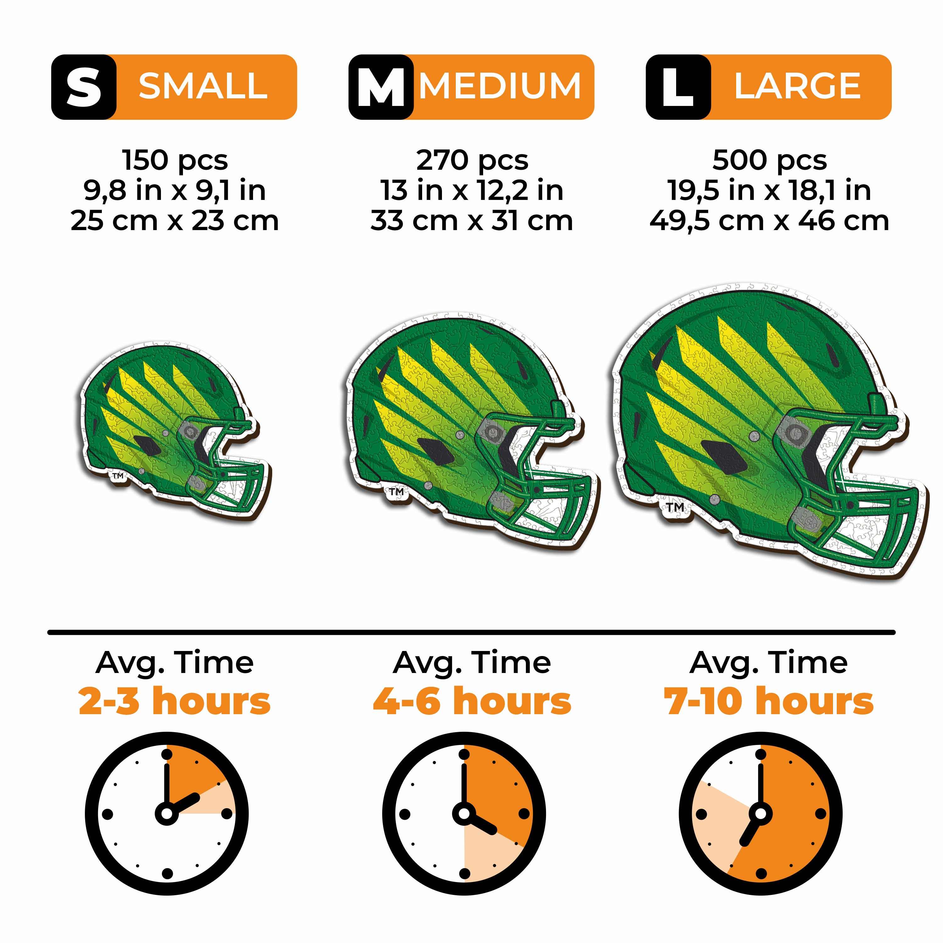 University of Oregon Helmet - Wooden Puzzle