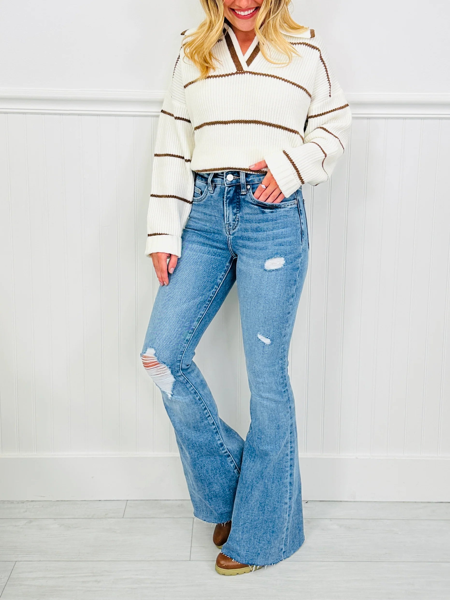 Fall For Flare Tummy Control Flare Jeans