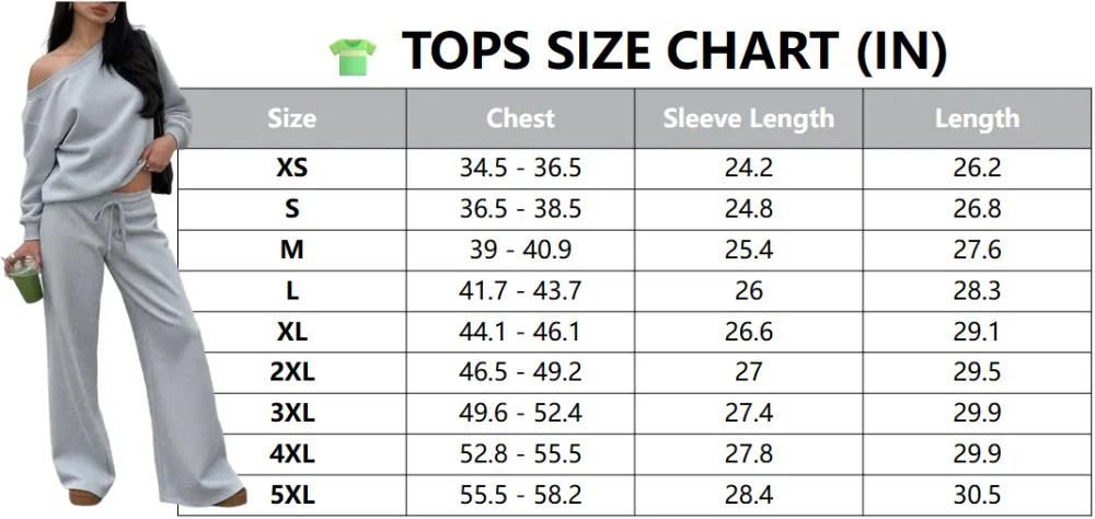 Women Off the Shoulder Long Sleeve Jumper & Pants 2 Piece Set