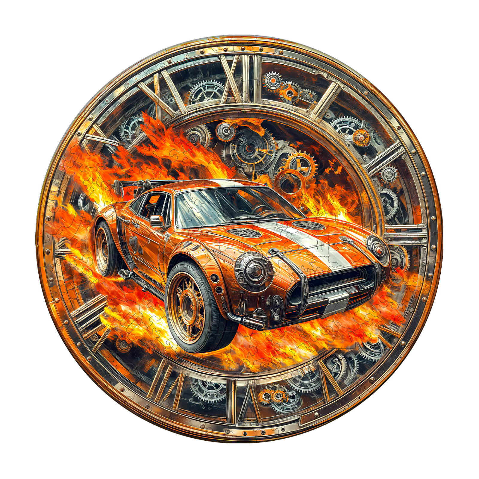 Blazing Speed Wooden Jigsaw Puzzle