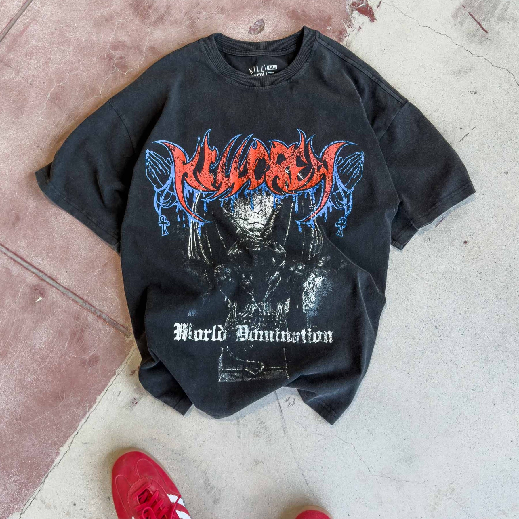 RELAXED FIT LUX WORLD DOMINATION T-SHIRT