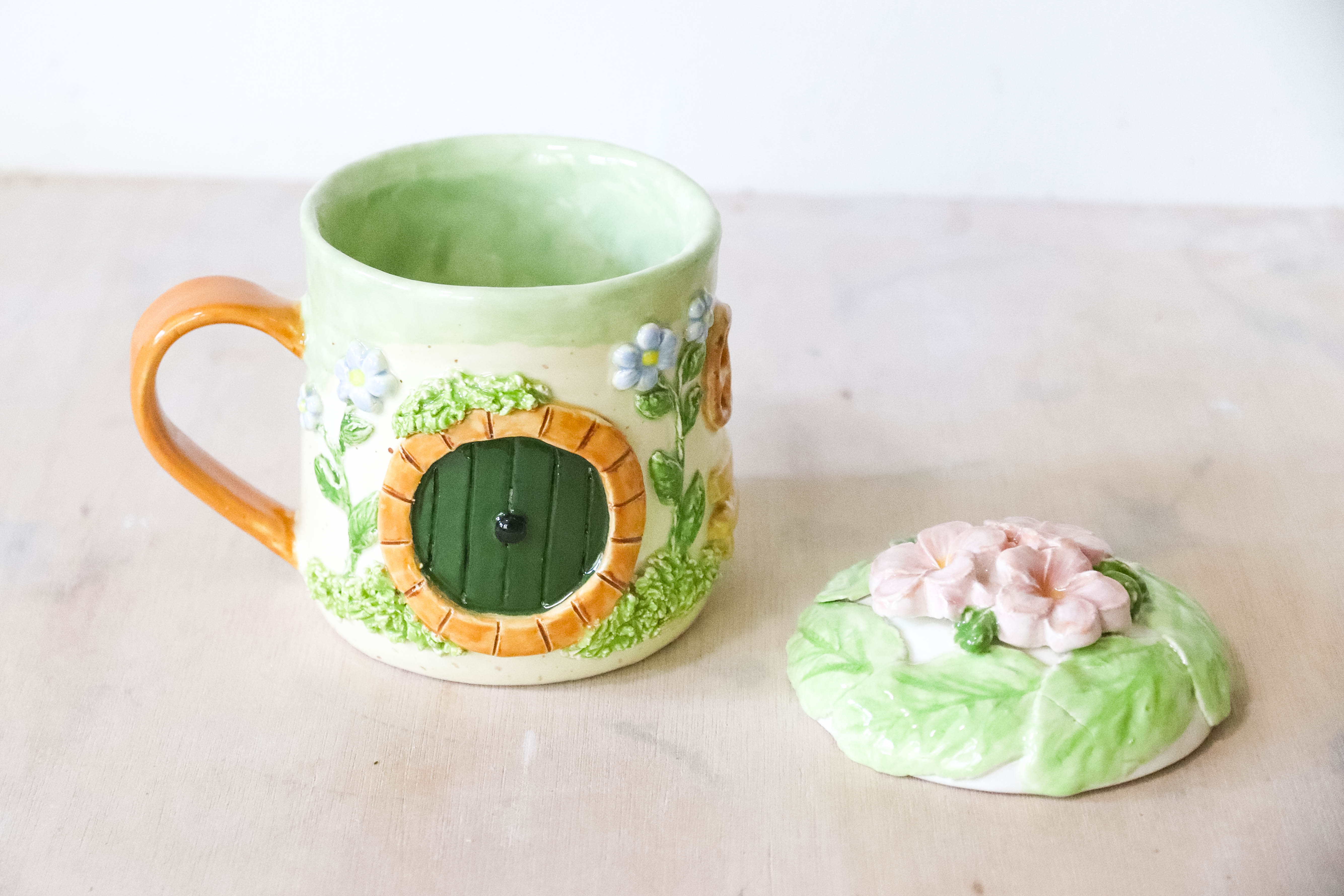 Floral Hobbit House Mug