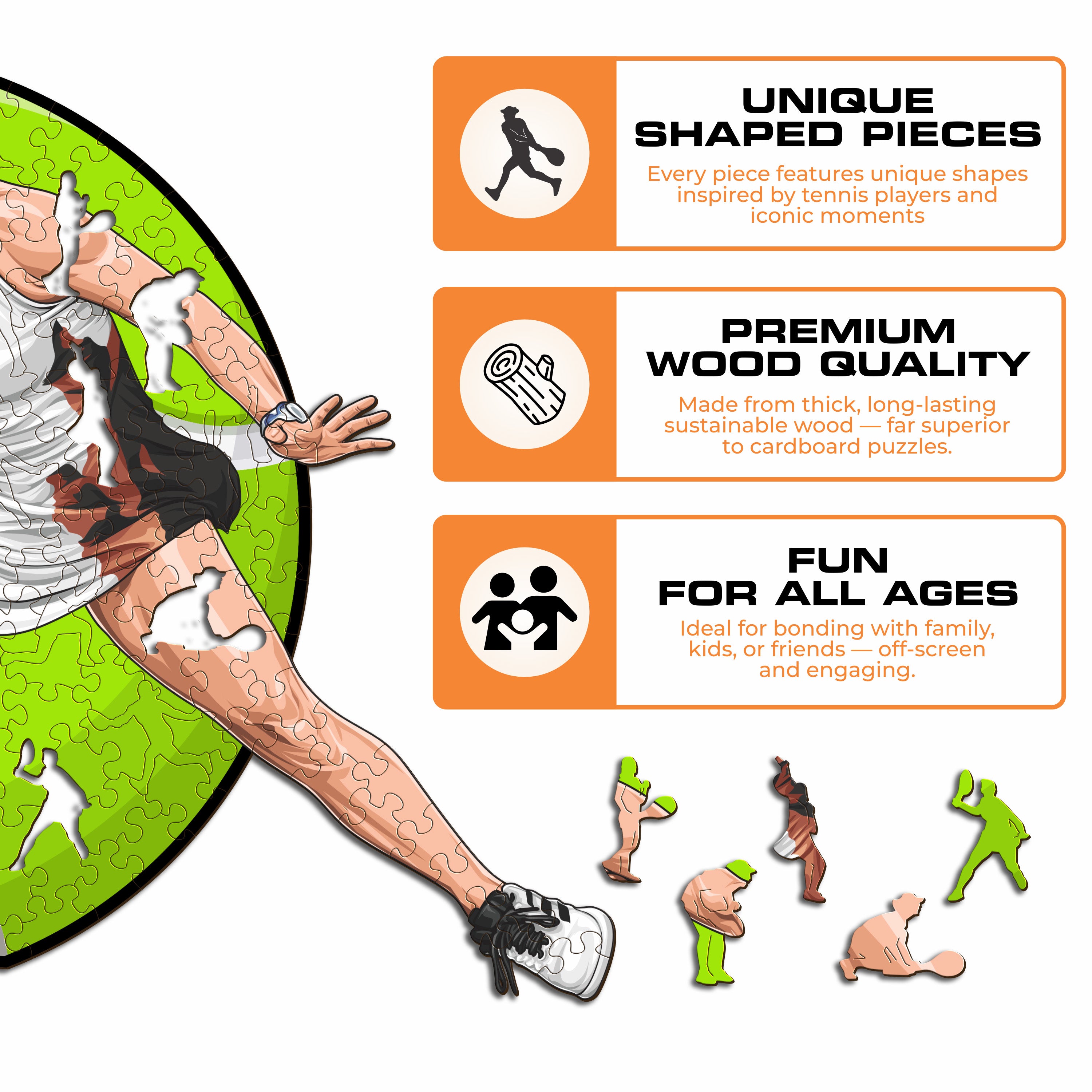 Jessica Pegula - Wooden Puzzle