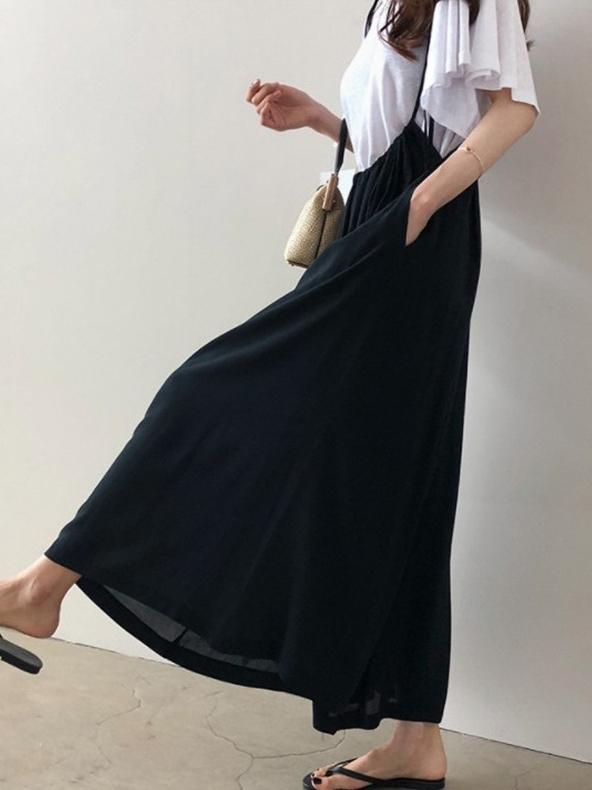 Loose Plus Size Chiffon Light Wide-leg Jumpsuits