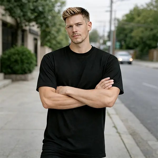 12-Pack $29.99 The more you buy,the lower the price. Stock up! Men's Black Crew Neck T-Shirt