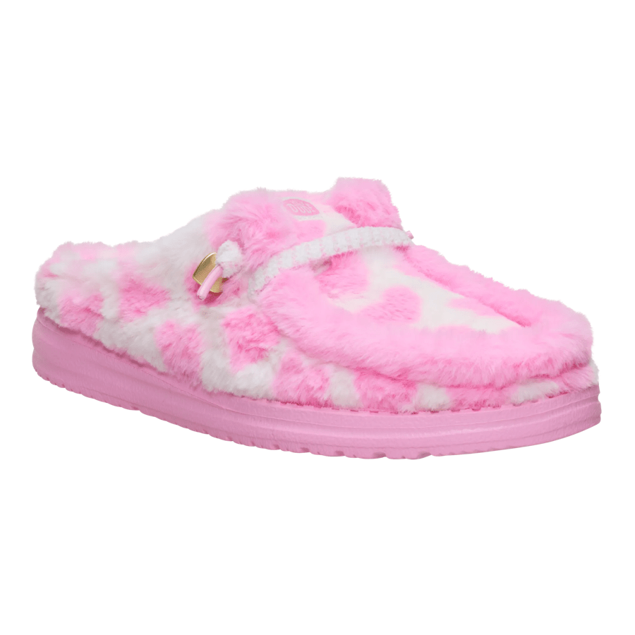 Wendy Slipper Hearts - Pink/White