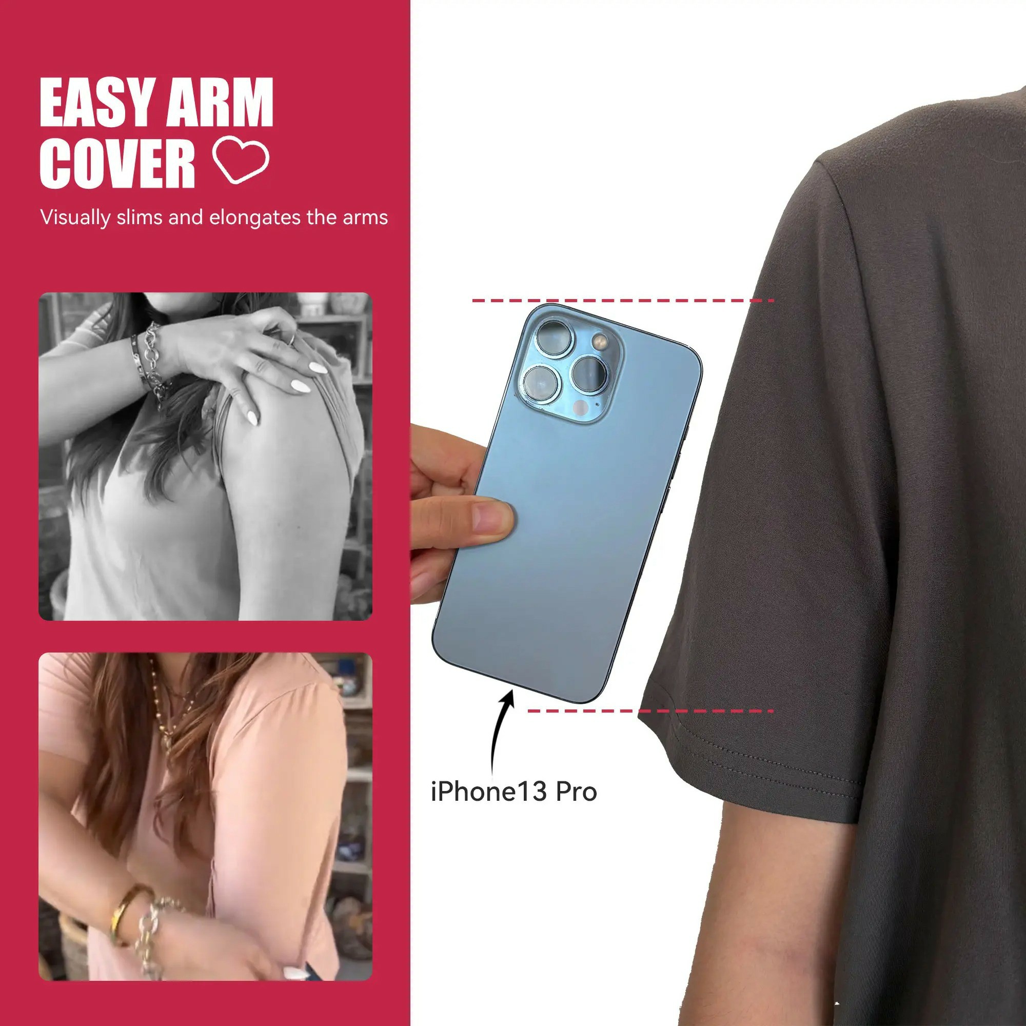 🔥Easter Sale!V-Neck Loose Fit Tee