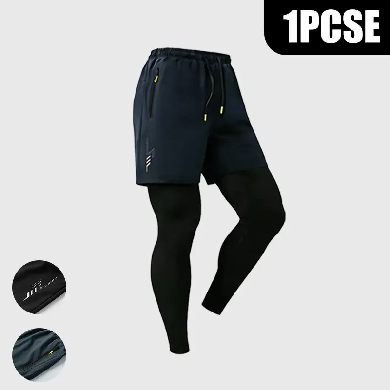 Men’s 2-in-1 Pro Performance Training Pants - Quick-Dry & Built-In Liner