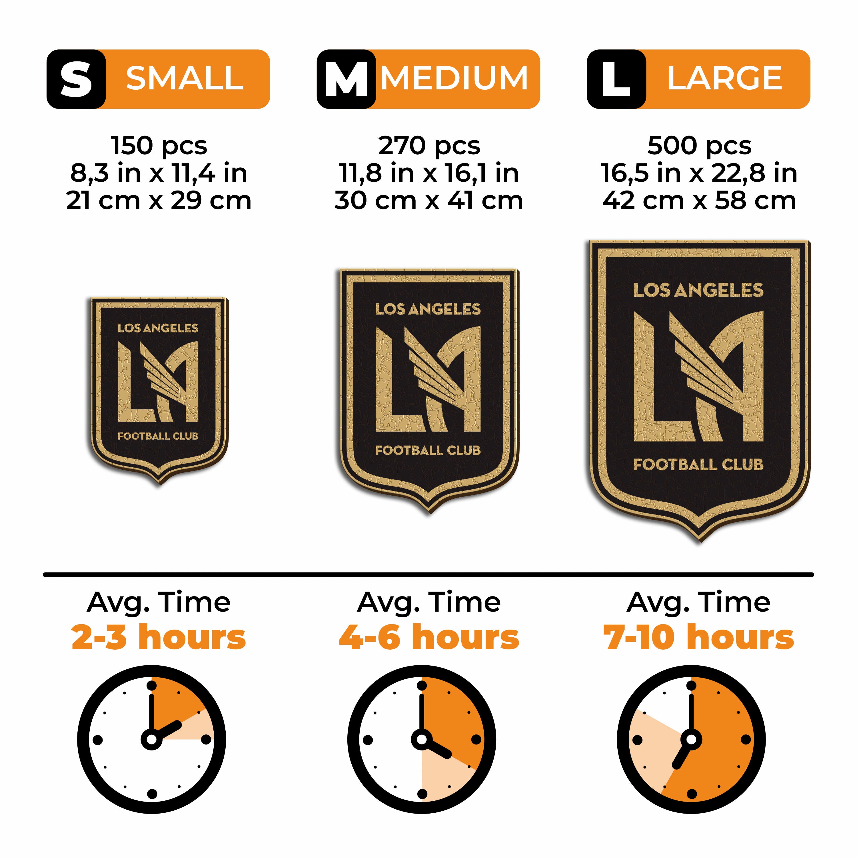 Los Angeles FC® Logo - Wooden Puzzle