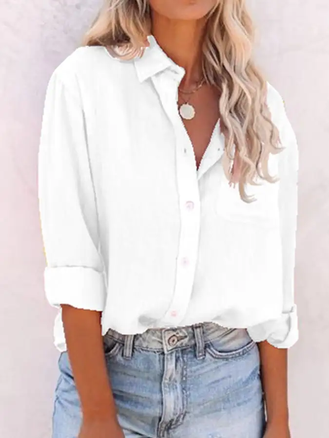 Spring Shirt Women's Fashion Casual Shirt