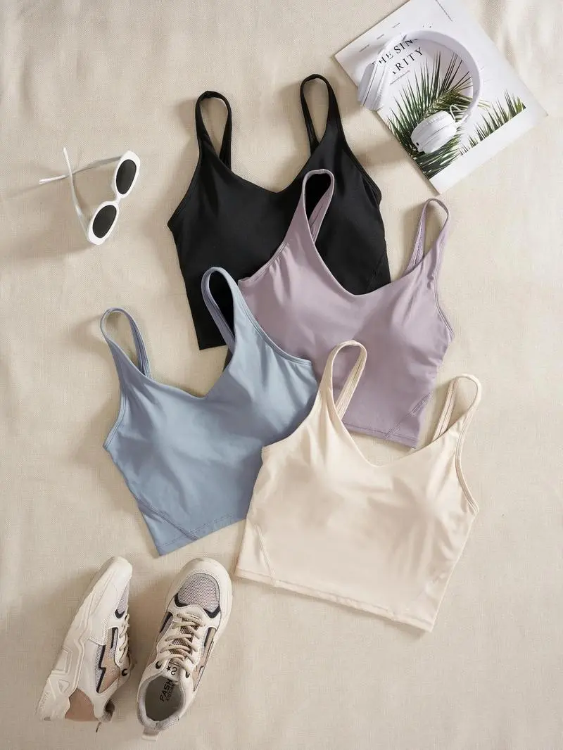 Women's Solid Backless Sports Bra(Less than $3 each!)