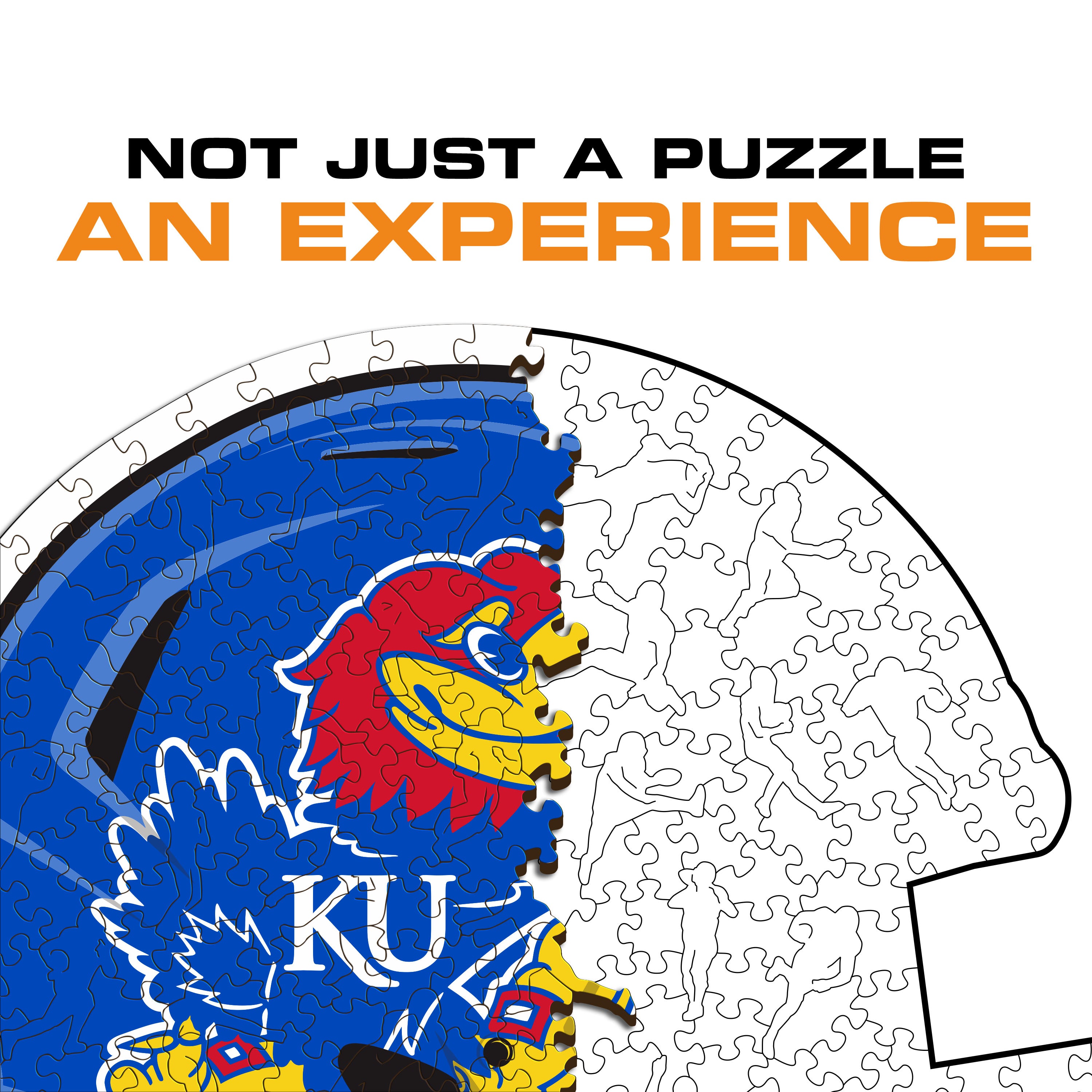 University of Kansas Helmet - Wooden Puzzle
