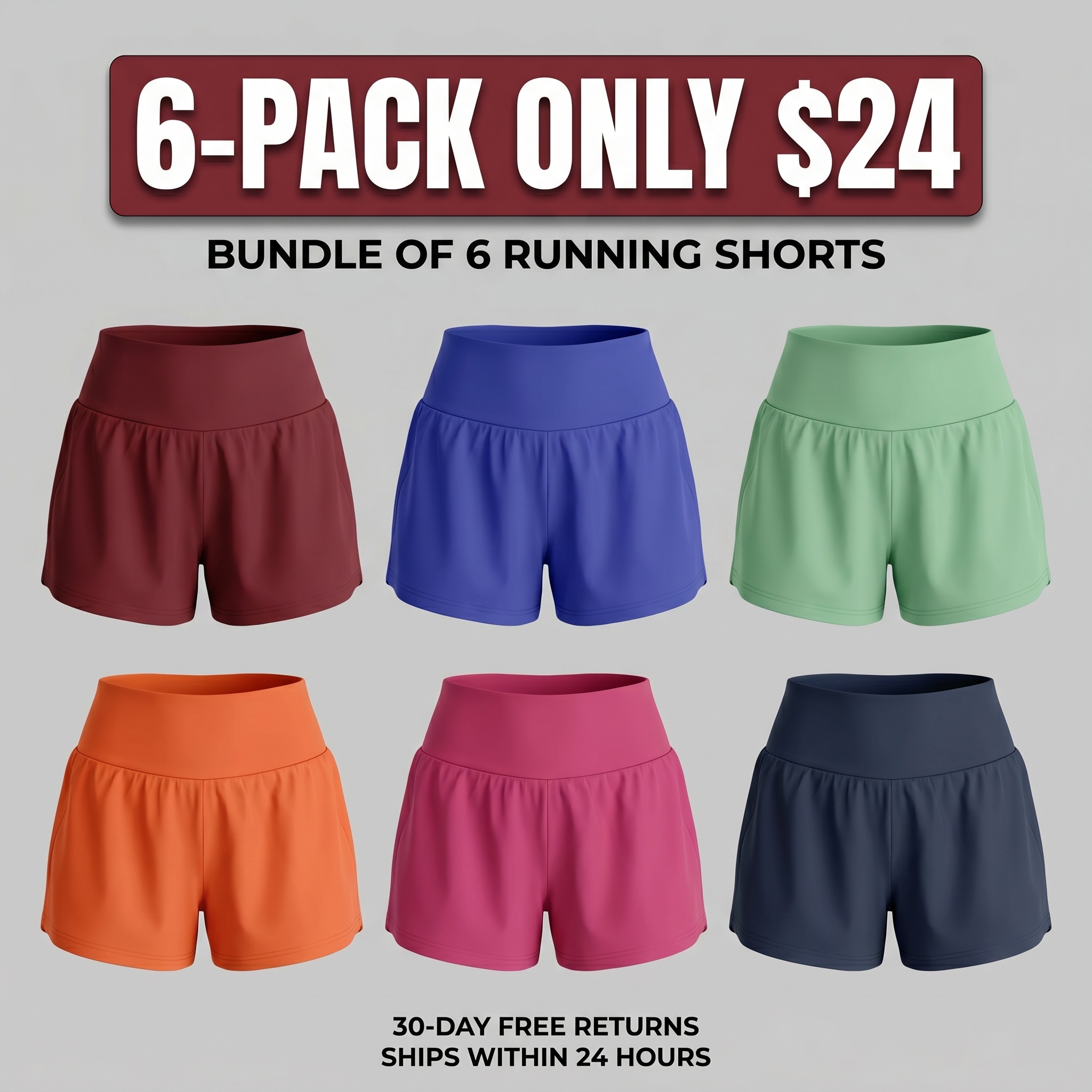 Super High Waisted Back Pocket & Side Hidden Pocket 2-in-1 Yoga Shorts 3