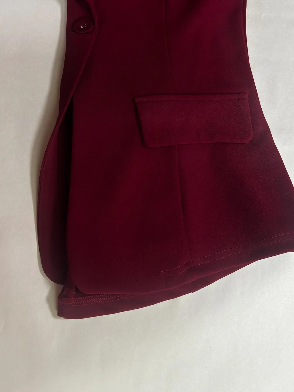 Women's Two-Piece Set Plain Button Lapel Blazer & Suit Pants, Elegant Business Casual Long Sleeve Outerwear