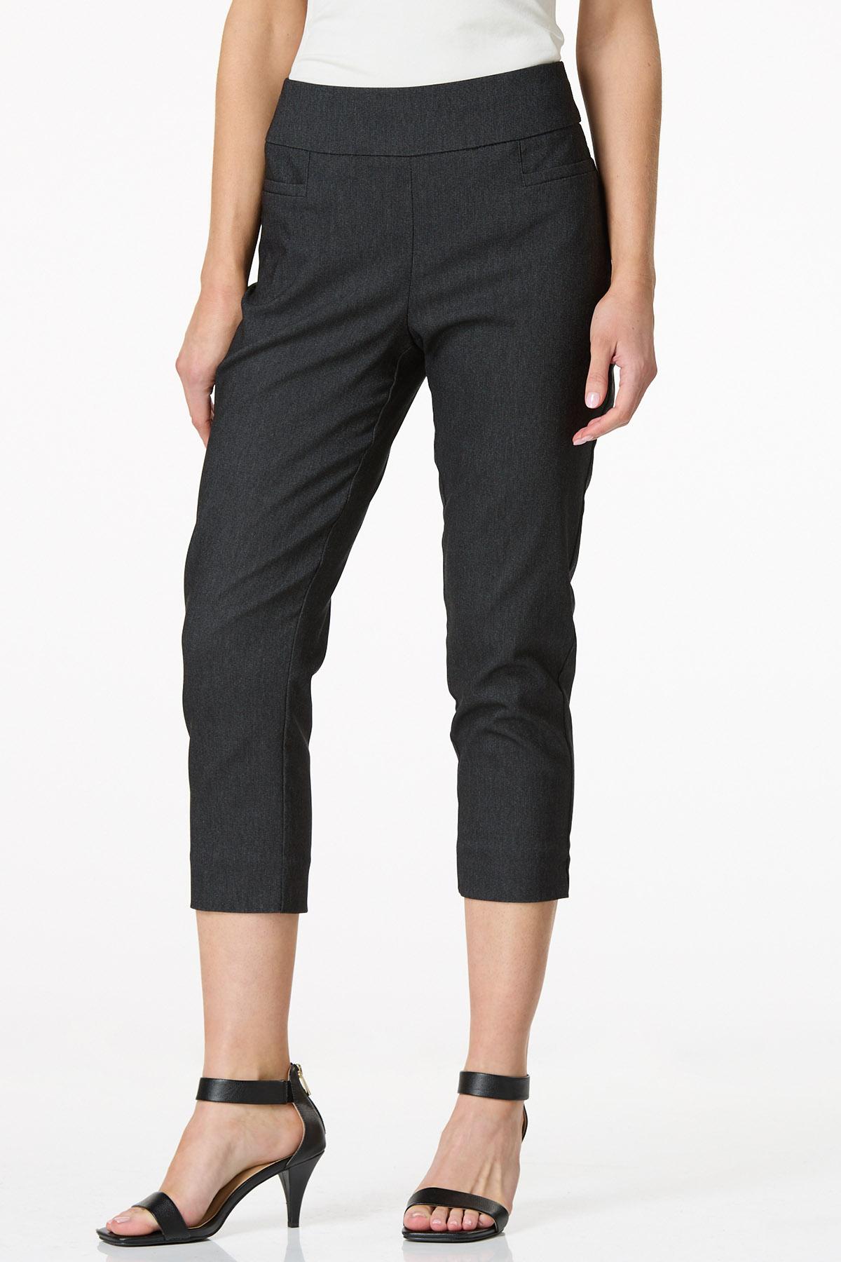 Cropped Dressy Denim Pants