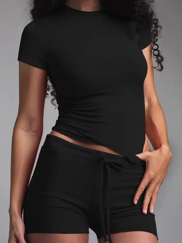 Women's Solid Color Modal Loungewear Two-piece Set