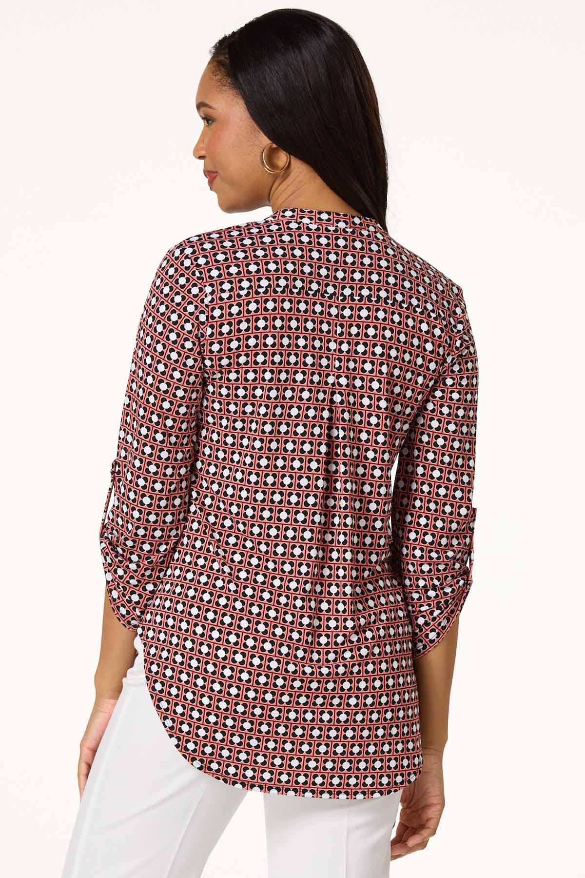 Geo Floral High- Low Top