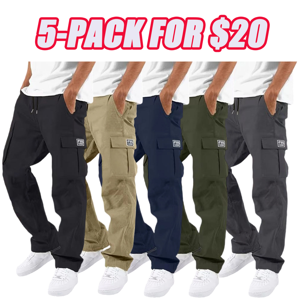 Men’s Multi-Pocket Work Pants (All-Season Utility Cargo Pants)