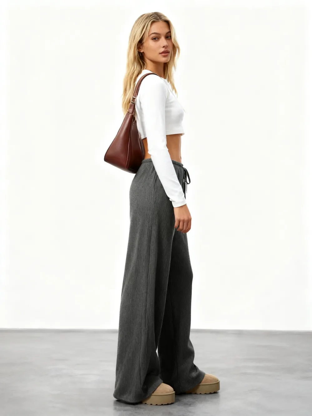 Comfortable Wide Leg Casual Jogging Pants