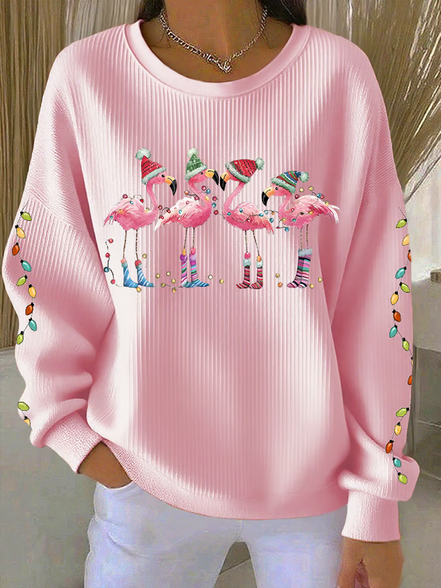 Christmas Printing Casual Sweatshirt