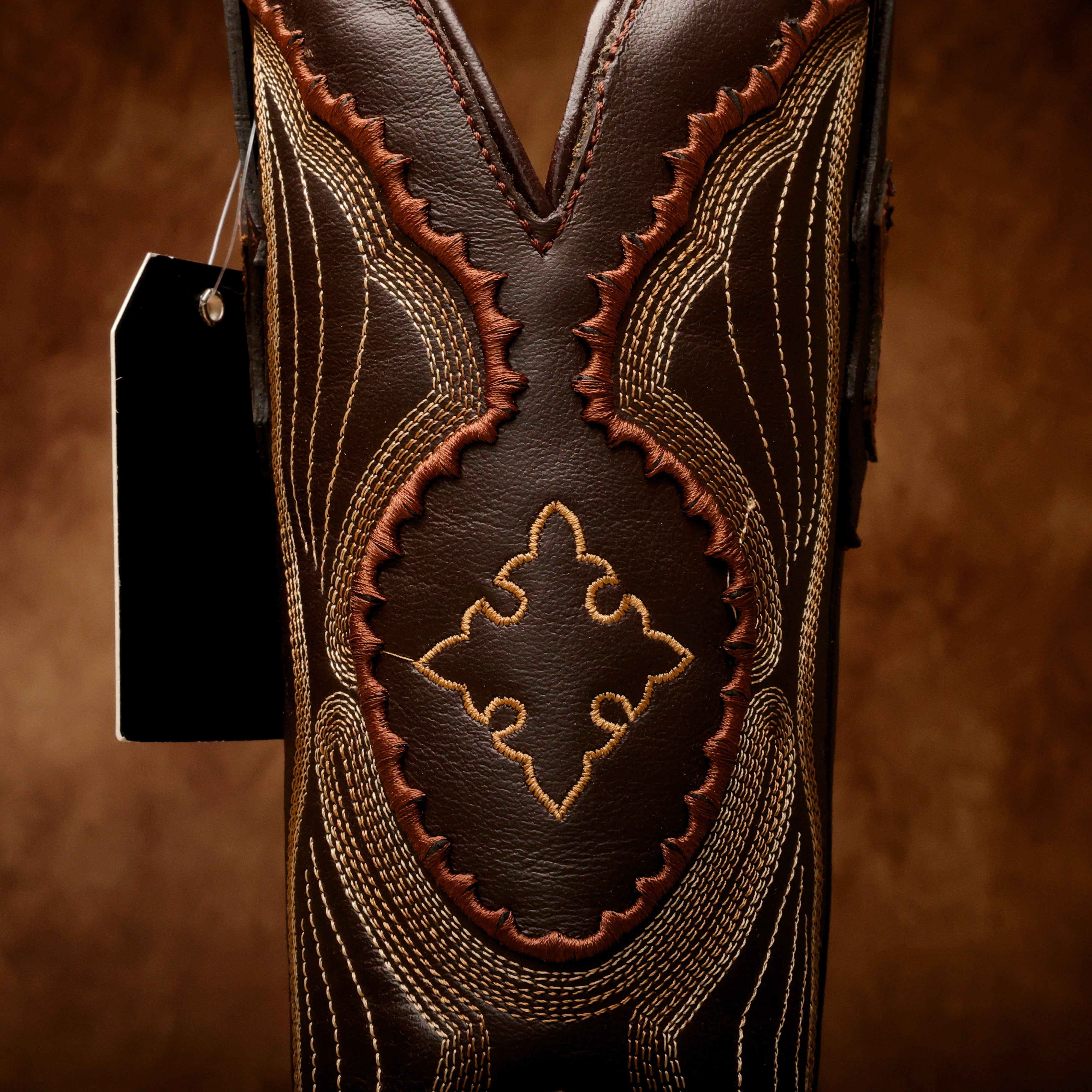 Honey Ostrich Leather Boots - Square Toe